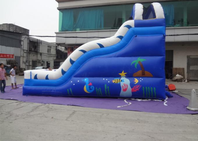 0.55mm PVC 당을 위한 파란 성인과 아이 운동장 Commercia 거대한 팽창식 물 미끄럼