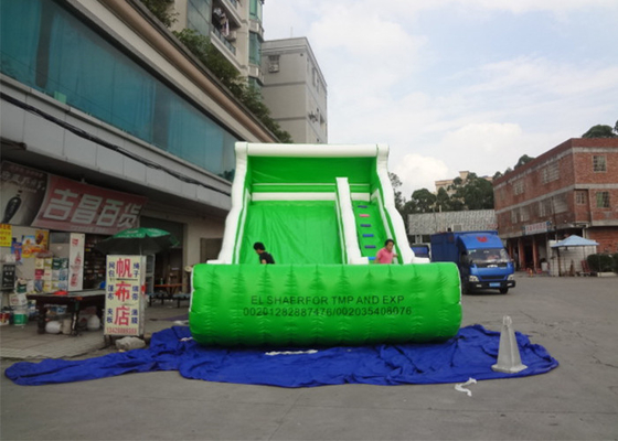 중국 방화 효력이 있는 옥외 주문을 받아서 만들어진 파열 상업적인 팽창식 활주 녹색 활주 협력 업체