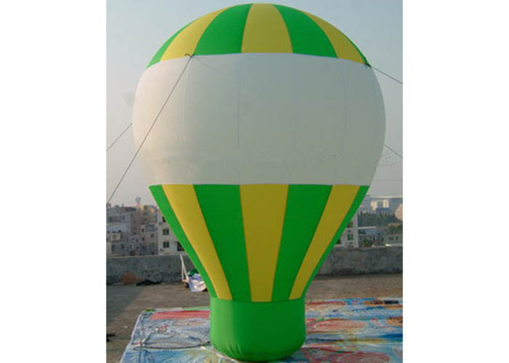 중국 0.45mm 옥스포드 직물 녹색/황색 승진을 위한 팽창식 모형 Ballon 모양 협력 업체