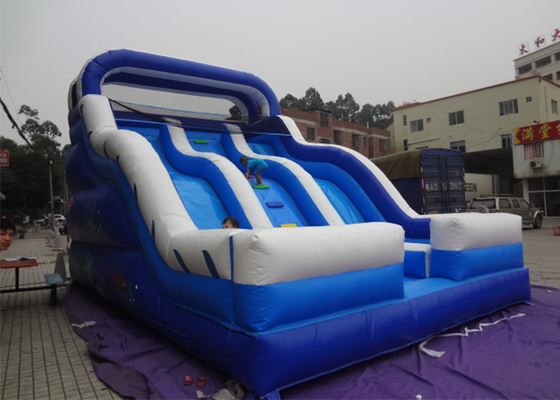 중국 0.55mm PVC 당을 위한 파란 성인과 아이 운동장 Commercia 거대한 팽창식 물 미끄럼 협력 업체
