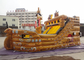중국 튼튼한 PVC 방수포 지대를 위한 거대한 해적선 상업적인 팽창식 활주 수출업자