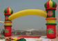 중국 겹켜 노랗고/녹색/빨강에 있는 Baloon에 팽창식 아치길 임대료 수출업자