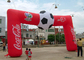 중국 축구 빨간 주문 코카콜라 팽창식 입구 아치, 가득 차있는 인쇄를 가진 팽창식 끝 아치 수출업자