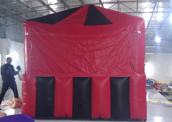 중국 빨강/검정 작은 입방체는 Wedding 전람 PVC를 위한 팽창식 공기 천막을 방수포 형성했습니다 공장