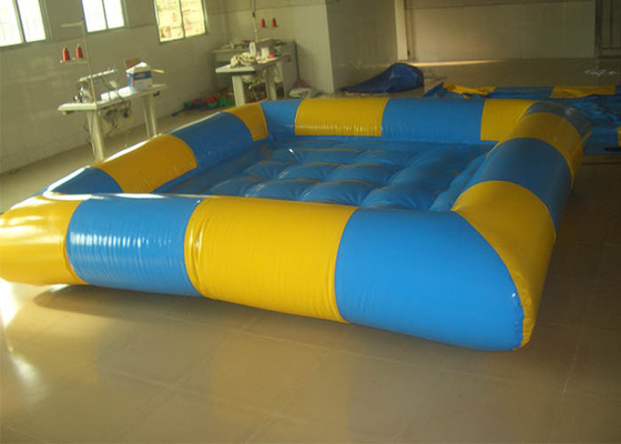 중국 지상 수영장의 위 직사각형 노랗고/파란 팽창식, 뒤뜰을 위한 팽창식 가족 수영장 공장